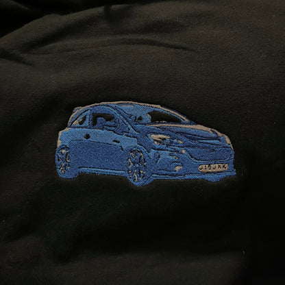 Corsa Car Hoodie Embroidery - Custom Car Embroidery Design